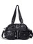 Siyah Marka Lüks Kadın Retro Postacı Çantası Yumuşak Yıkanmış Pu Deri Crossbody Çanta Kadın Moda Çanta Çantalar Feminina Bolsos Muje (Yurt Dışından) 1