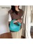 Yeşil Yeni Moda El Yapımı Lüks Dokuma Çanta Yeşil Deri Omuz Çantası Bayanlar Messenger Hobo Pu Nodüler Kolu Rahat Küçük Çanta (Yurt Dışından) 3