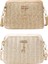 Bej Retro Klasik Omuzdan Askili Çanta Kullanımlık Boho Plaj Crossbody Hasır Örgü Omuz Çantası Kabuk Zip Çanta Kadın Malzemeleri Için (Yurt Dışından) 2