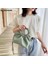 Bej Pu Deri Bez Çantalar Kadınlar Için Düz Renk Bulut Çanta Kadın Crossbody Pileli Küçük Çantalar ve Çantalar Seyahat Çantası (Yurt Dışından) 3