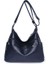 Derin Mavi 2023 Yeni Vintage Kadın Pu Deri Askılı Çanta Lüks Büyük Yumuşak Rahat Hobo Çanta Kadın Basit Gelgit Crossbody Omuz Çantaları (Yurt Dışından) 1