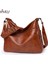 Derin Mavi 2023 Yeni Vintage Kadın Pu Deri Askılı Çanta Lüks Büyük Yumuşak Rahat Hobo Çanta Kadın Basit Gelgit Crossbody Omuz Çantaları (Yurt Dışından) 2