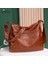 Derin Mavi 2023 Yeni Vintage Kadın Pu Deri Askılı Çanta Lüks Büyük Yumuşak Rahat Hobo Çanta Kadın Basit Gelgit Crossbody Omuz Çantaları (Yurt Dışından) 4