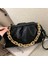 Sarı Örgü Bulutlar Çanta Kadın Çantası Pu Deri Moda Kalın Zincir Omuz Çantası Kadınlar Için Trendy Crossbody Çanta 2023 Bolsa Feminina (Yurt Dışından) 2
