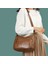 3808-1 Kahverengi Kadın Çantaları Vintage Crossbody Çanta 2022 Büyük Kapasiteli Bez Çantalar Çok Cep Omuz Çantası Kadın Retro Pu Çanta Zarif Paket (Yurt Dışından) 3
