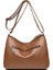 3808-1 Kahverengi Kadın Çantaları Vintage Crossbody Çanta 2022 Büyük Kapasiteli Bez Çantalar Çok Cep Omuz Çantası Kadın Retro Pu Çanta Zarif Paket (Yurt Dışından) 4