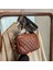 Siyah Retro Crossbody Çanta Kapitone Pu Deri Crossbody Tek Kollu Çanta Baskılar Geniş Kayış Eşkenar Dörtgen Desen Katı Fermuar Küçük Kadın Satchel (Yurt Dışından) 3