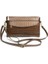 Hafif Kahve Parlak Kadınlar Crossbody Omuz Çantası Pu Deri Bilek Kayışı Debriyaj Para Çanta Moda Telefonu Çanta Fermuarlı Uzun Cüzdan Anne Çantası (Yurt Dışından) 1