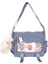 C Tipi Mavi Lüks Pu Ita Çanta Crossbody Kadınlar Tatlı Lolita Çanta Sevimli Şeffaf Cep Japon Tarzı Omuz Çantası (Yurt Dışından) 1