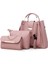 Siyah 3 Parçalı Set Kompozit Çanta Yüksek Kaliteli Pu Deri Kadın Çanta Bayanlar Moda Küçük Omuz Crossbody Çanta Ana Kesesi E268 (Yurt Dışından) 3
