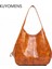 Kahverengi Rahat Kadın Çanta Çanta Büyük Kapasiteli Tote Çanta Yüksek Kaliteli Bayan Çantası Eski Hobo Çanta Yumuşak Patchwork Omuz Çantası Kahverengi (Yurt Dışından) 4
