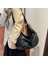 Siyah Siyah Büyük Kapasiteli Omuz Çantası Kadın Deri Çanta Moda Yumuşak Seyahat Çantası Kadın Crossbody Çanta Vintage Kadın Çantaları Sac (Yurt Dışından) 3