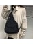 Siyah 2023 Kadın Omuz Askılı Çanta Tuval Crossbody Yeni Trend Moda Kadın Çantası Düz Renk Yüksek Kaliteli Bayanlar Göğüs Çantası (Yurt Dışından) 3