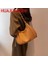 Kahverengi Yeni Bağbozumu Kadın Omuz Çantası Pu Deri Crossbody Çanta Kadın Katı Hobo Çanta Moda Çok Yönlü Kol Altında Çanta Çanta Kadınlar Için (Yurt Dışından) 3