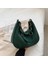 Womew Mat Pu Deri Hobo Çanta Kadın Büyük Tasarımcı Koltukaltı Çanta Çanta Için Yeşil Kış Trendy Kadın Sahte Süet Omuz Çantaları (Yurt Dışından) 1