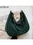 Womew Mat Pu Deri Hobo Çanta Kadın Büyük Tasarımcı Koltukaltı Çanta Çanta Için Yeşil Kış Trendy Kadın Sahte Süet Omuz Çantaları (Yurt Dışından) 2