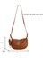 Kahverengi Kadın Crossbody Çanta Pu Deri Basit Omuz Çantaları 2'si 1 Arada Crossbody Çanta Tasarımcısı Çanta ile Seyahat Için Katı Sling (Yurt Dışından) 2