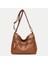 Kahverengi Rahat Yüksek Kaliteli Kadın Yumuşak Deri Omuz Çantaları Çok Katmanlı Eski Crossbody Çanta Lüks Tasarımcı Çanta Kılıfı (Yurt Dışından) 2