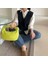 Floresan Sarı Yeni Moda El Yapımı Lüks Dokuma Çanta Yeşil Deri Omuz Çantası Bayanlar Messenger Hobo Pu Nodüler Kolu Rahat Küçük Çanta (Yurt Dışından) 1