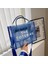 Sarı Temizle Pvc Büyük Markalı Tote Çanta Tasarımcısı Örgü Omuz Çantaları Şeffaf Kadın Jöle El Çantası Rahat Plaj Alışveriş Tote (Yurt Dışından) 5