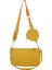 Sarı 2'si 1 Arada Kapitone Omuz Çantası Küçük Bozuk Para Çantalı Moda Niş Crossbody Çanta 2 Askı Seyahat Alışverişi Için Pu Deri (Yurt Dışından) 1