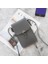 Mavi Şeffaf Dokunmatik Ekran Retro Basit Cep Telefonu Çantası Kadın Pu Zincir Messenger Çanta Küçük Flap Çanta Mini Omuz Çantası (Yurt Dışından) 3