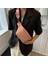 Siyah Kadın Bel Paketleri Geniş Kayış Crossbody Göğüs Çantası Kadın Fanny Paketi Bel Çantası Kadın Moda Rahat Seyahat Crossbody Omuz Çantası (Yurt Dışından) 4