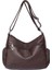 Koyu Kahverengi Kadın Çantası Yeni Orta Yaşlı Anne Çantası Çok Cepli Pratik Çanta Vintage Omuz Hobos 2023 Trend Crossbody Messenger Çanta (Yurt Dışından) 5
