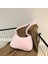 Pembe Peluş Koltukaltı Çantaları Rahat Sonbahar Kış Kabarık Bez Çantalar Taşınabilir Moda Aşk Kalp Baskılı Yumuşak Sokak Seyahat Için Sıcak (Yurt Dışından) 1