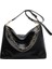 Siyah 2023 Moda Katı Kadın Çanta Çanta Yüksek Kapasiteli Kadın Zincir Omuz Çantası Pu Deri Crossbody Çanta Hobo Omuz Çantası (Yurt Dışından) 1