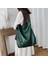 Yeşil Büyük Kapasiteli Kadın Hobo Çanta Omuz Çantası Trendy Yumuşak Pu Deri Crossbody Çanta Markalı Kaliteli Bayan Büyük Alışveriş Çantası (Yurt Dışından) 4