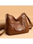 Siyah Rahat Yüksek Kaliteli Tasarımcı Çanta Kadın Yumuşak Deri Hobos Vintage Messenger Tote Omuz Çantası Kadınlar Için Büyük Crossbody Çanta (Yurt Dışından) 2