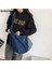 Mavi Denim Kadın Omuz Çantası Büyük Kapasiteli Örgü Kayış Kadın Crossbody Çanta Kanvas Kot Seyahat Büyük Çanta Mavi Bolsos Bayanlar Çanta (Yurt Dışından) 4