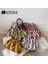 Yeşil Kadın Moda Yılan Desen Çanta Kadın Eğilim Dokulu Omuz Askılı Çanta Bayanlar Rahat Retro Pileli Hamur Çantası (Yurt Dışından) 2