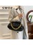 Kadınlar Için Siyah Swdf Çanta Bulut Çantası Yumuşak Deri Hobos Tek Omuz Çantası Kadın Crossbody Çanta Lüks Çanta ve Çanta Günü Debriyajları (Yurt Dışından) 5