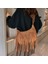Kahve Kadın Vintage Püskül Süet Omuz Bayanlar Için Crossbody Çanta Pu Deri Koltukaltı Hobos Çanta Büyük Kapasiteli Tasarım Çanta Çanta (Yurt Dışından) 3