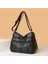 Kadınlar Için Siyah Çanta Klasik Yumuşak Pu Deri Çanta Marka Kadın Omuz Çantaları Çoklu Cep Paketi Bayanlar Günlük Crossbody Messenger (Yurt Dışından) 1