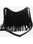 Siyah Hippi Süet Tasarımcı Çanta Saçak Püskül Askılı Çanta Kadın Hobo Omuz Çantaları Kadınlar Için Crossbody Çanta Çanta (Yurt Dışından) 5