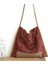 Kırmızı Kadın Moda Pamuk Yumuşak Kumaş Boho Chic Çiçek Hımbıl Hobo Çanta Kadın Rahat Bohemian Hippi Çingene Ibiza Omuz Çantası Çanta (Yurt Dışından) 1