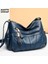 Gri Kadın Çantası Yumuşak Messenger Hobos Tasarımcı Vintage Siyah Omuz Çantaları Kadınlar Için 2022 Marka Yüksek Kaliteli Pu Deri Crossbody Paketi (Yurt Dışından) 2