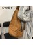 Beyaz Swdf 2023 Kadın Omuz Askılı Çanta Tuval Crossbody Yeni Trend Moda Kadın Çantası Düz Renk Yüksek Kaliteli Bayan Göğüs Çantası (Yurt Dışından) 3
