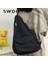 Beyaz Swdf 2023 Kadın Omuz Askılı Çanta Tuval Crossbody Yeni Trend Moda Kadın Çantası Düz Renk Yüksek Kaliteli Bayan Göğüs Çantası (Yurt Dışından) 4