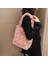Pembe Çiçek Tüm Maç Kabarık Bez Çantalar Kadın Kızlar Omuz Koltukaltı Çanta Gül Pembe Sahte Kürk Hobo Çanta Kore Ins Trend Çanta Cüzdanlar Debriyaj (Yurt Dışından) 3