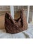 Siyah Kadın Moda Hamur Çantası Kadın Basit Düz Renk Omuz Crossbody Çanta Bayanlar Tüm Maç Rahat Büyük Kapasiteli Tote Çanta (Yurt Dışından) 3