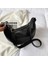 Siyah Moda Omuz Çantaları Kadın Yumuşak Deri Crossbody Çanta Bayanlar Vintage Çanta Tasarımcısı Ana Kesesi Yüksek Kaliteli Katı Hobos Çanta (Yurt Dışından) 3