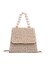 Bej Moda Hasır Çantalar Inci Çekicilik ile Rattan Örgü Kadın Çanta Lüks El Yapımı Kağıt Omuz Crossbody Çanta Yaz Plaj Çanta (Yurt Dışından) 1
