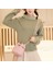 223-PEMBE-PÜSKÜL Lüks Moda Lychee Desen Kadın Kova Çanta Bağbozumu Messenger Çanta Yüksek Kaliteli Retro Omuz Çantası Basit Crossbody Çanta Tote (Yurt Dışından) 4