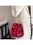 Kırmızı Kar Tanesi Mini Çanta Zarif Tote Crossbody Çanta Altın Zincir Omuz Askısı Küçük Çanta Kadın Alışveriş Çantası (Yurt Dışından) 5