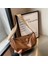 Kahverengi Yüksek Kaliteli Yumuşak Deri Omuz Çantası Kadınlar Için Vintage Crossbody Çanta Kadın Büyük Çanta Tasarımcısı Düz Renk Hobos Sac Yeni (Yurt Dışından) 1