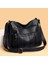 Siyah Büyük Kapasiteli Vintage Kadın Omuz Çantası 2022 Yeni Trend Lüks Bayanlar Için Crossbody Çanta Yumuşak Deri Tasarımcı Messenger Çanta (Yurt Dışından) 2